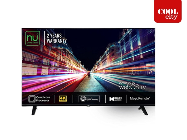 Nu 140 cm (55 inch) Premium Series 4K Ultra HD WebOS Smart TV LED55UWA1 (Black)